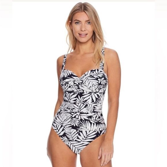 New Bleu Rod Beattie Women Urban
Oasis Shirred Bandeau 1 Piece Swimsuit Black 10 - Picture 3 of 15
